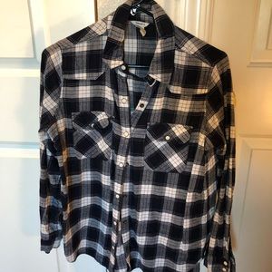 Dark blue flanel